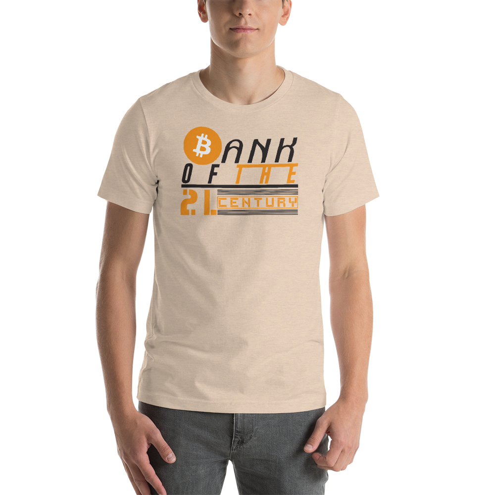 Bank of the 21. century (Bitcoin) - Men's Premium T-Shirt TCP1607 White / S Official Crypto  Merch
