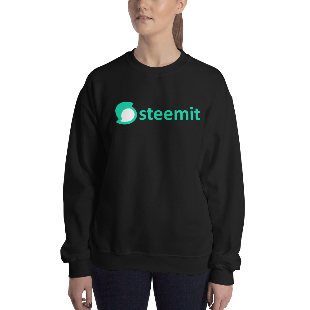 Steemit – Women’s Crewneck Sweatshirt TCP1607 Black / S Official Crypto  Merch