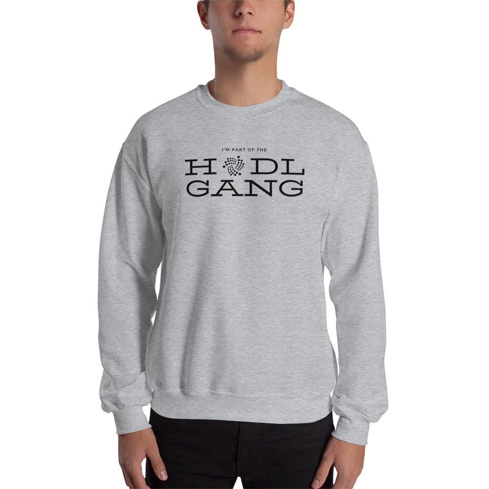 Hodl gang (iota) – Men’s Crewneck Sweatshirt TCP1607 White / S Official Crypto  Merch