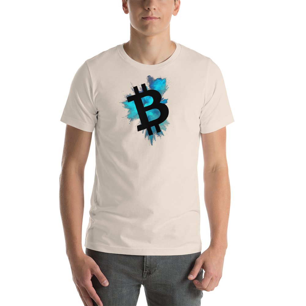 Bitcoin color cloud - Men's Premium T-Shirt TCP1607 White / S Official Crypto  Merch