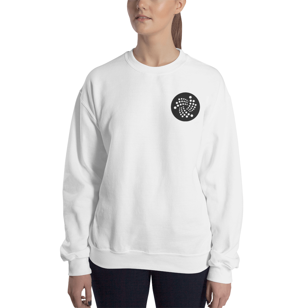 Iota logo – Women’s Crewneck Sweatshirt TCP1607 White / S Official Crypto  Merch