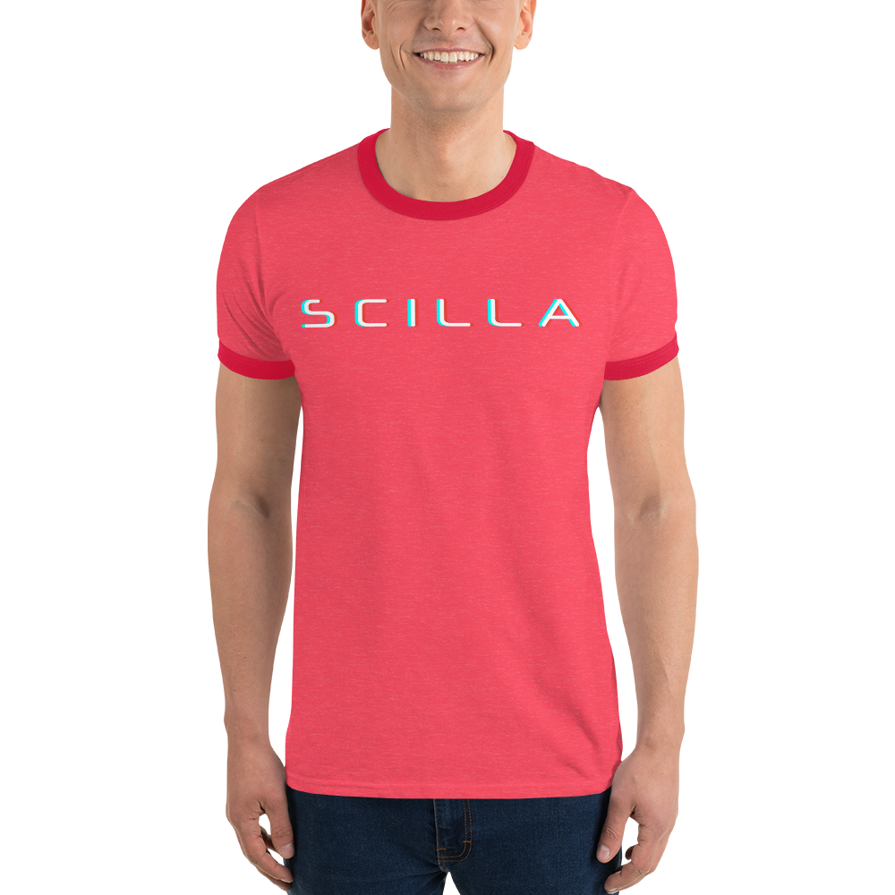 Scilla – Men’s Ringer T-Shirt TCP1607 Heather Blue/Navy / S Official Crypto  Merch