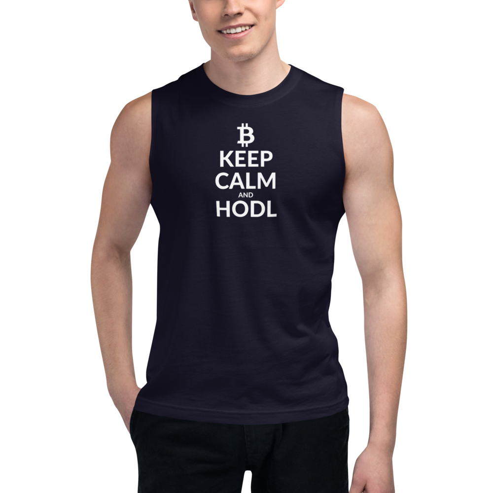 Keep calm (Bitcoin) – Men’s Muscle Shirt TCP1607 Navy / S Official Crypto  Merch