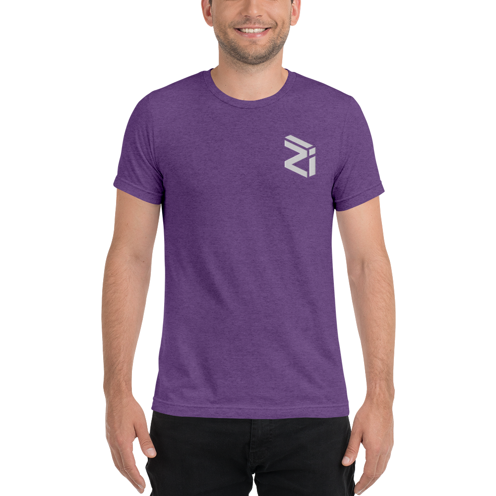 Zilliqa - Men's Embroidered Tri-Blend T-Shirt TCP1607 Solid Black Triblend / S Official Crypto  Merch