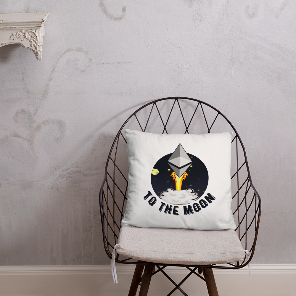 Ethereum to the moon - Pillow TCP1607 Default Title Official Crypto  Merch