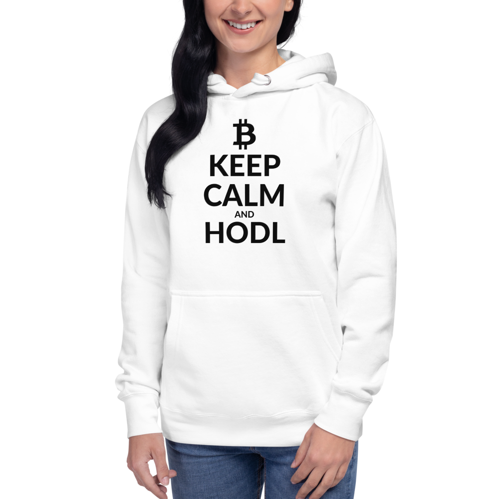 Keep calm (Bitcoin)– Women’s Pullover Hoodie TCP1607 Carbon Grey / S Official Crypto  Merch