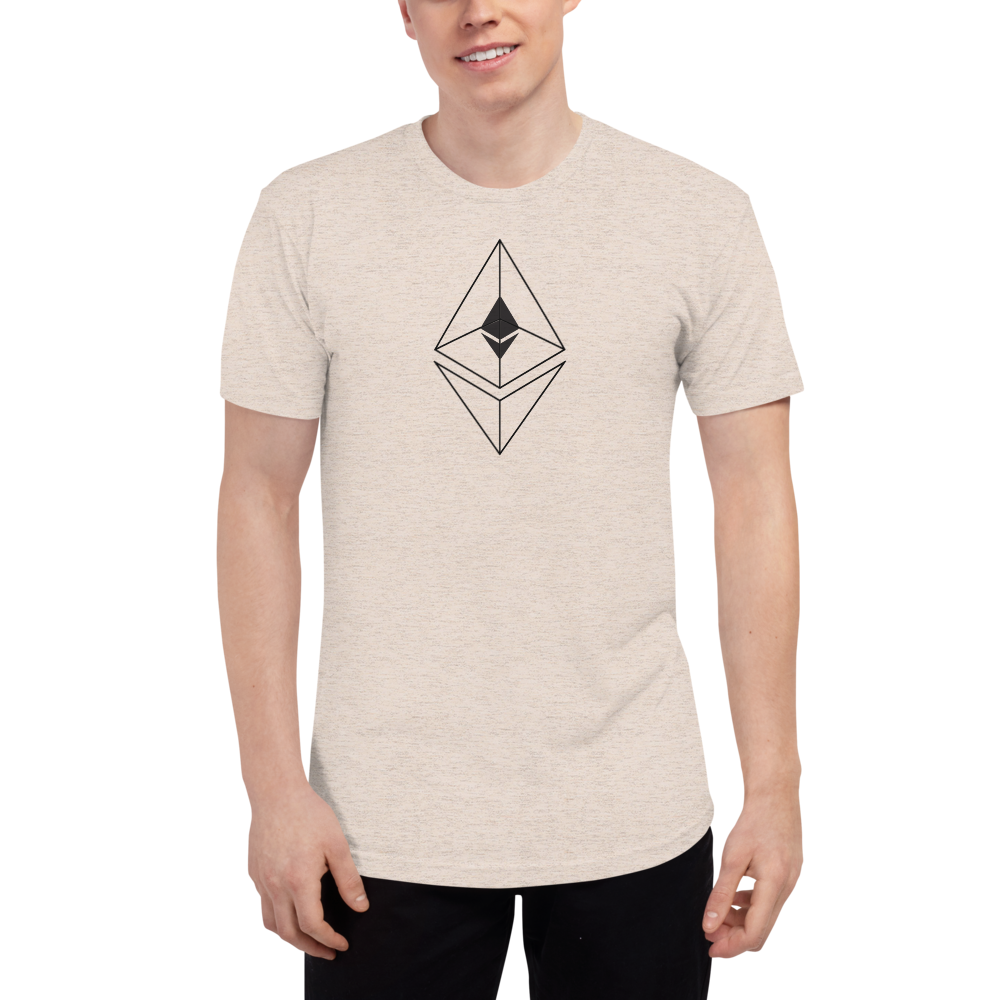 Ethereum line design - Men's Track Shirt TCP1607 Athletic Grey / S Official Crypto  Merch