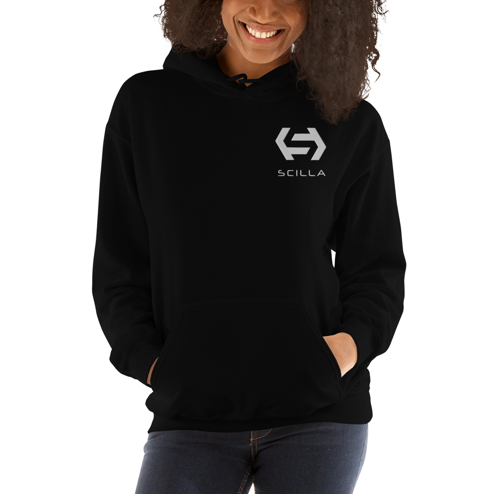 Scilla – Women's Embroidered Hoodie TCP1607 Black / S Official Crypto  Merch