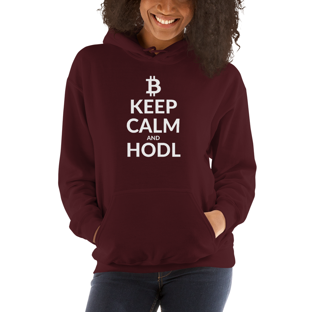 Keep calm (Bitcoin)– Women’s Hoodie TCP1607 Black / S Official Crypto  Merch