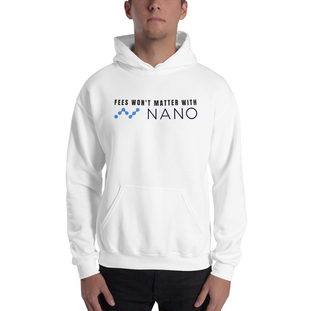 Fees won't matter with Nano – Men’s Hoodie TCP1607 White / S Official Crypto  Merch