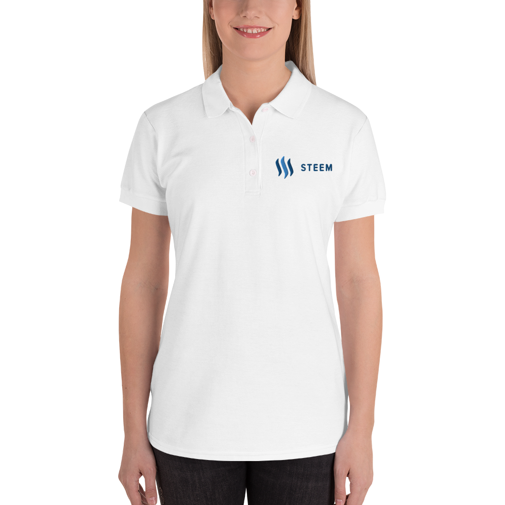 Steem – Women’s Embroidered Polo Shirt TCP1607 S Official Crypto  Merch