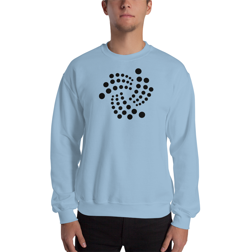 Iota floating design – Men’s Crewneck Sweatshirt TCP1607 White / S Official Crypto  Merch