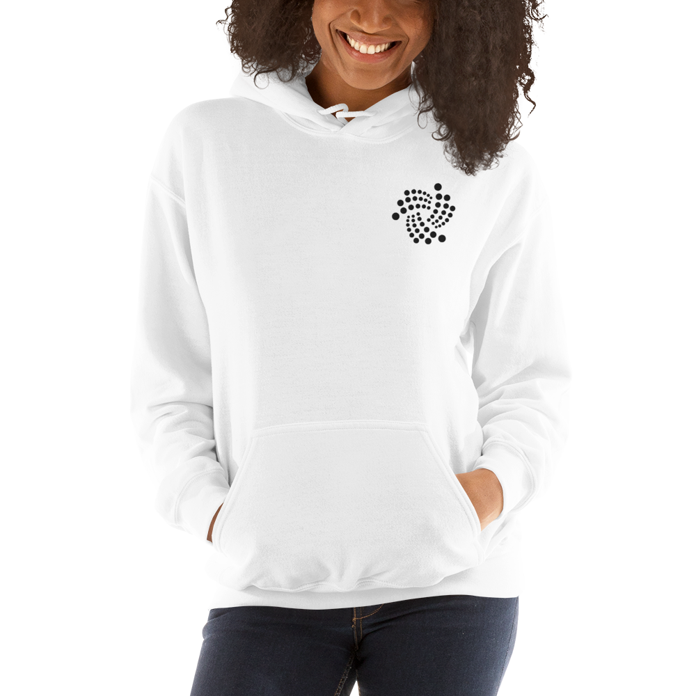 Iota floating – Women’s Embroidered Hoodie TCP1607 White / S Official Crypto  Merch