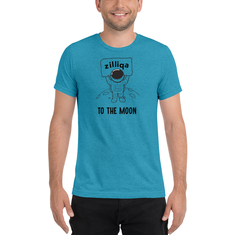 Zilliqa to the moon - Men's Tri-Blend T-Shirt TCP1607 Athletic Grey Triblend / S Official Crypto  Merch