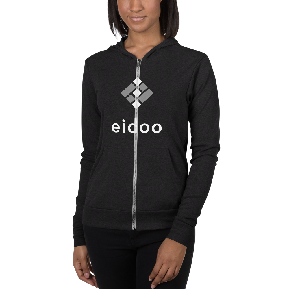 Eidoo zip hoodie TCP1607 Charcoal Black Triblend / L Official Crypto  Merch