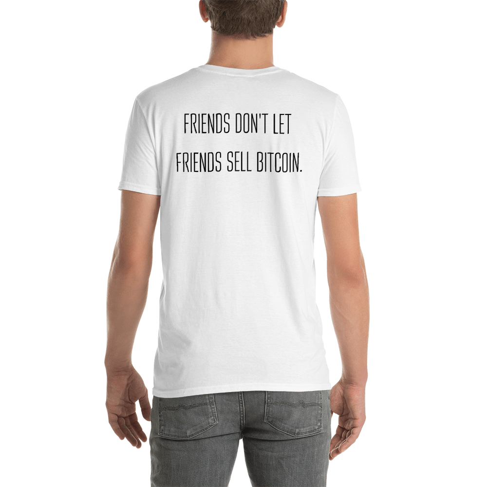 Friends don't let friends sell bitcoin - Men's T-Shirt TCP1607 White / S Official Crypto  Merch