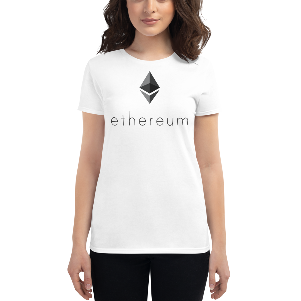 Ethereum Logo - Women's Short Sleeve T-Shirt TCP1607 White / S Official Crypto  Merch
