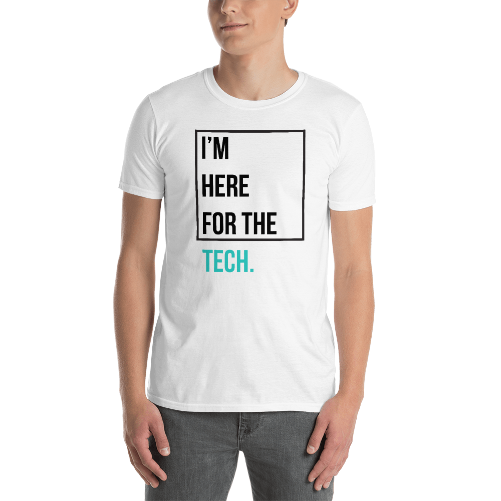 I'm here for the tech (Zilliqa) - Men's T-Shirt TCP1607 White / S Official Crypto  Merch