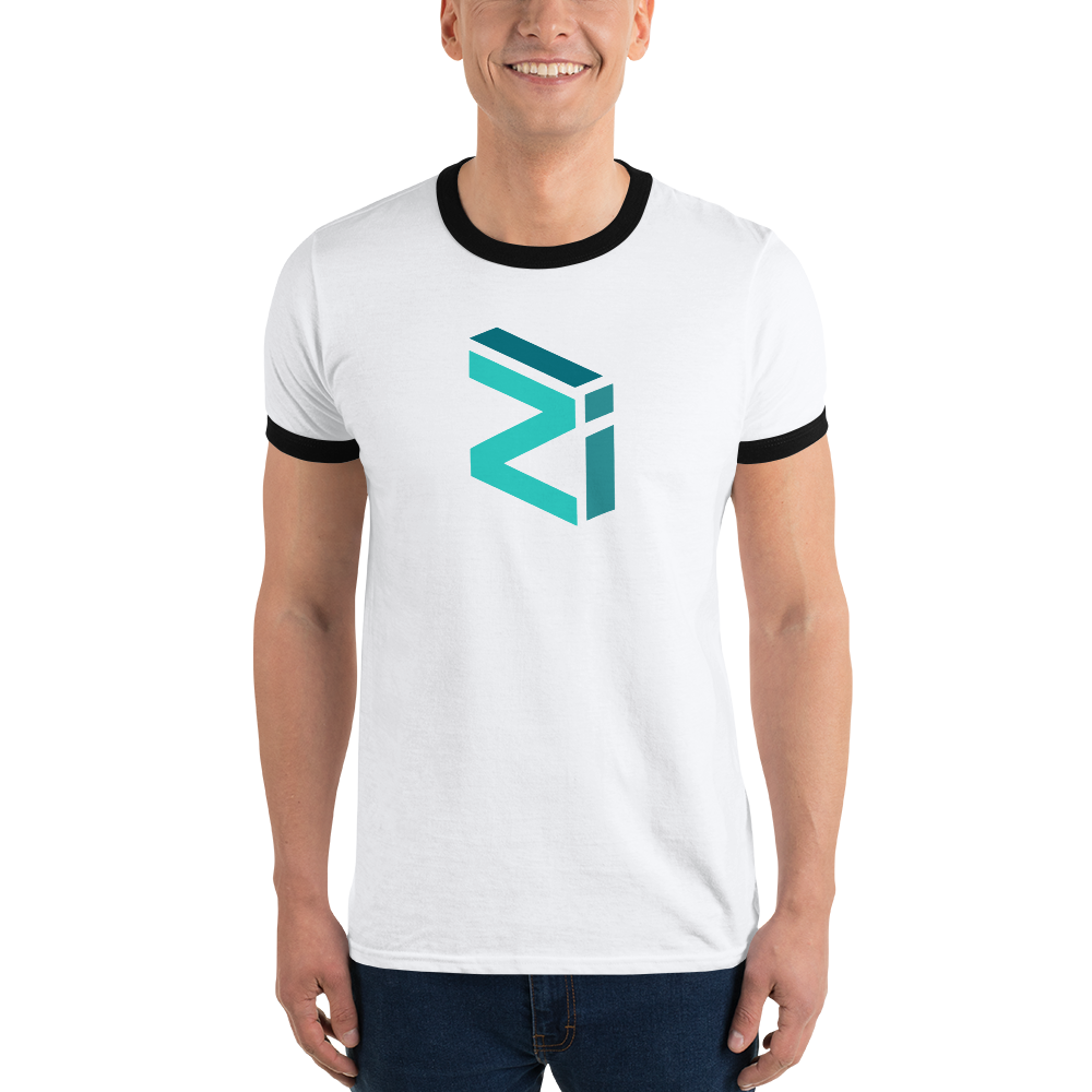Zilliqa - Men's Ringer T-Shirt TCP1607 White/Black / S Official Crypto  Merch