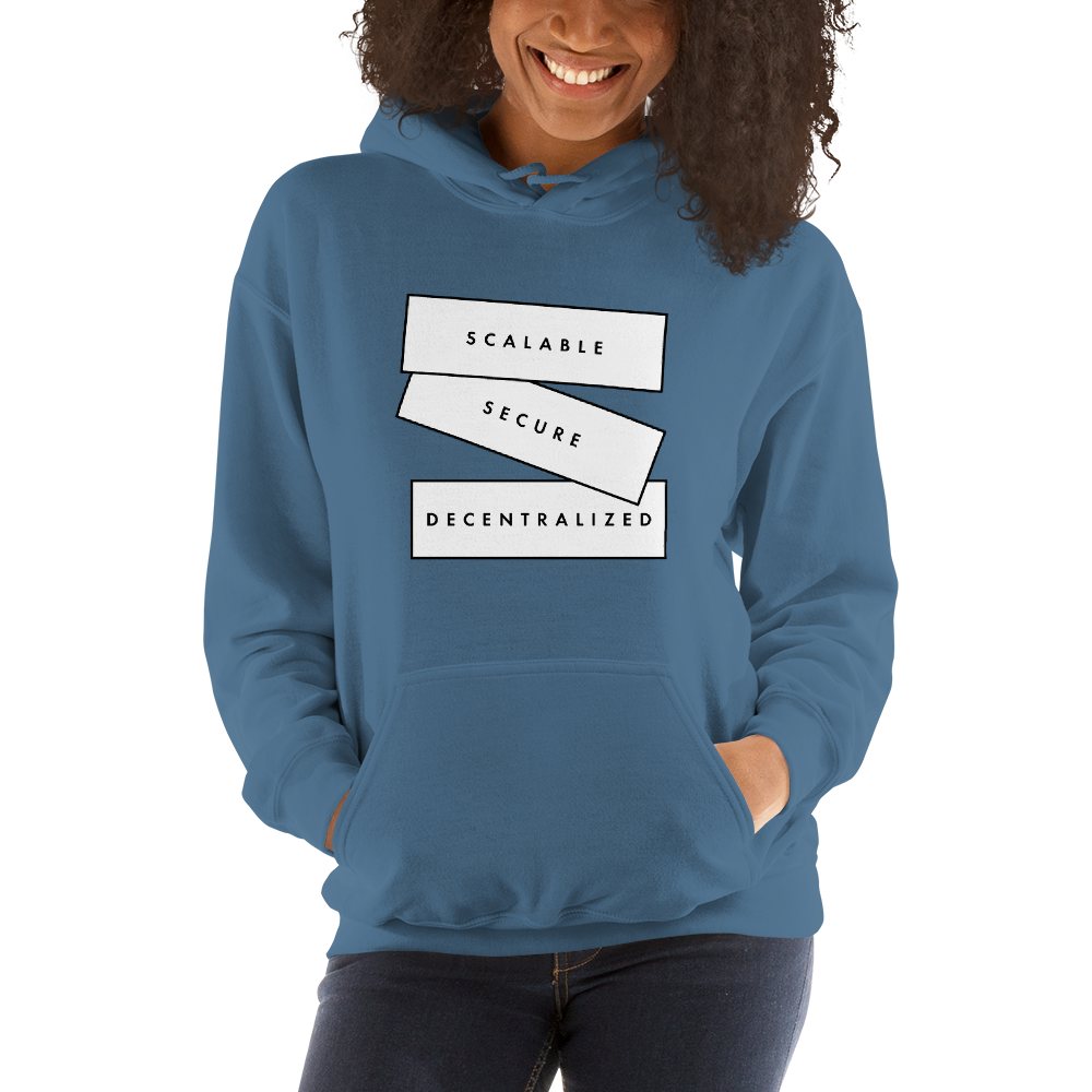 Scalable, secure, decentalized (Zilliqa) – Women’s Hoodie TCP1607 Black / S Official Crypto  Merch