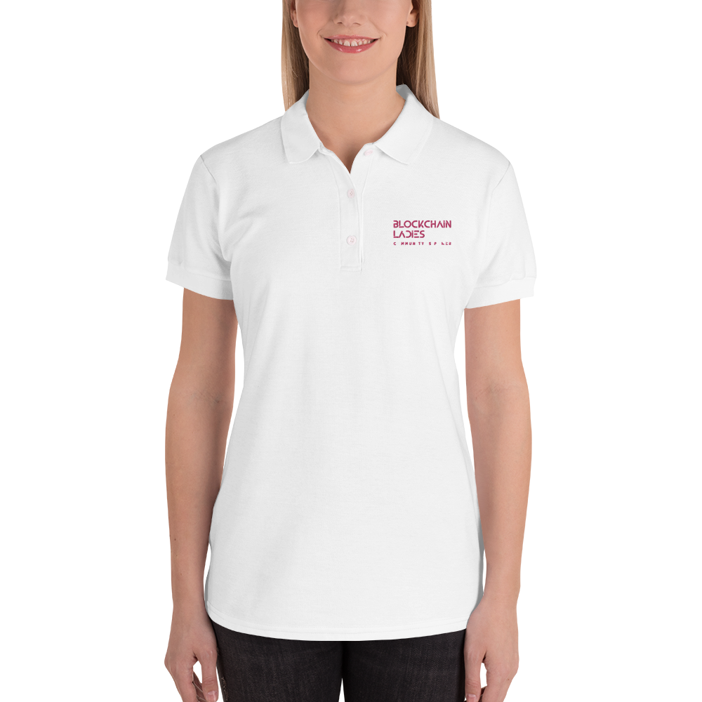 Blockchain Ladies Embroidered Women's Polo TCP1607 S Official Crypto  Merch