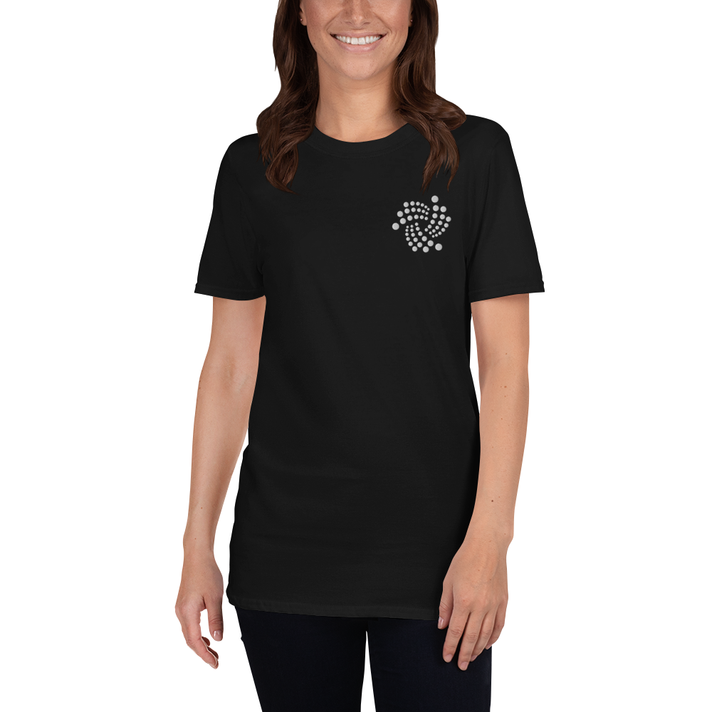 Iota floating - Women's Embroidered T-Shirt TCP1607 Black / S Official Crypto  Merch