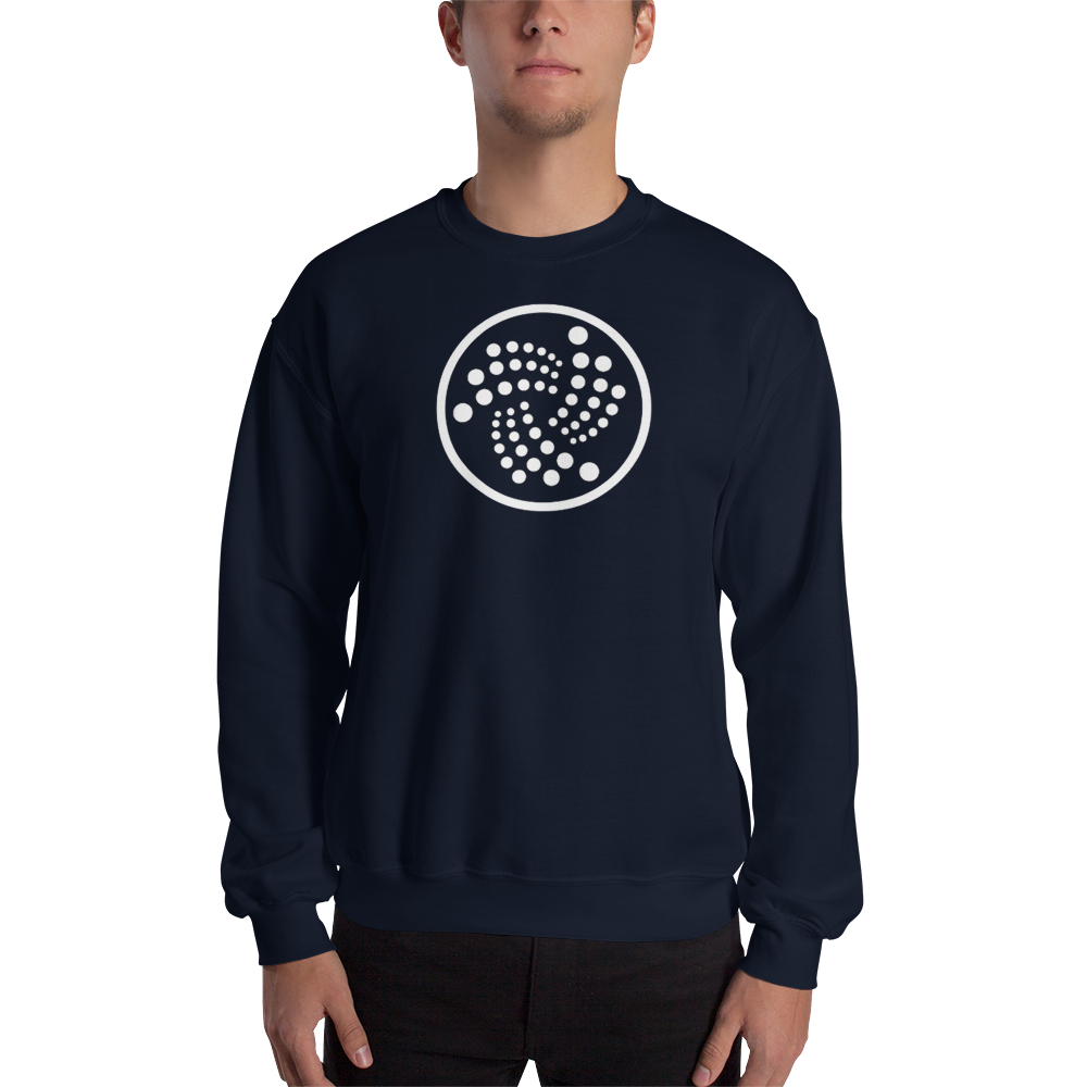 Iota logo – Men’s Crewneck Sweatshirt TCP1607 Black / S Official Crypto  Merch