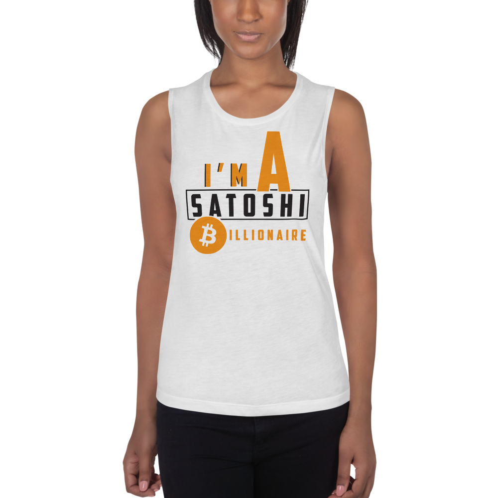 I'm a satoshi billionaire (Bitcoin) – Women’s Sports Tank TCP1607 White / S Official Crypto  Merch
