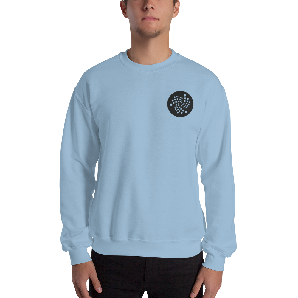 Iota logo– Men’s Embroidered Crewneck Sweatshirt TCP1607 White / S Official Crypto  Merch