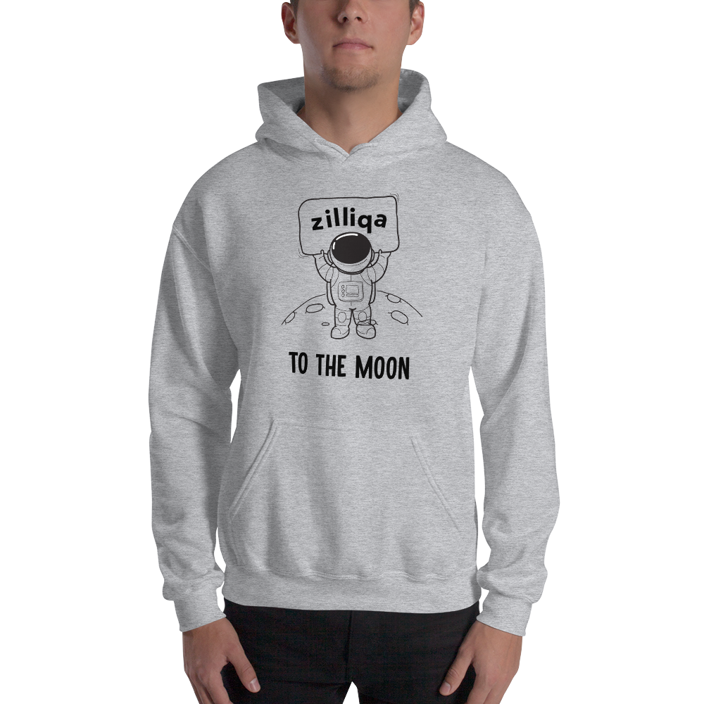 Zilliqa to the moon – Men’s Hoodie TCP1607 White / S Official Crypto  Merch