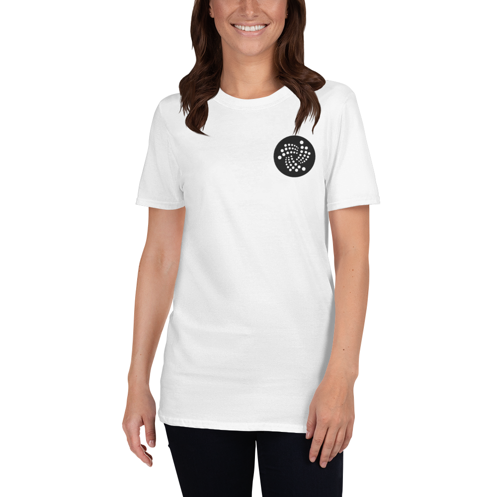 Iota logo - Women's Embroidered T-Shirt TCP1607 White / S Official Crypto  Merch