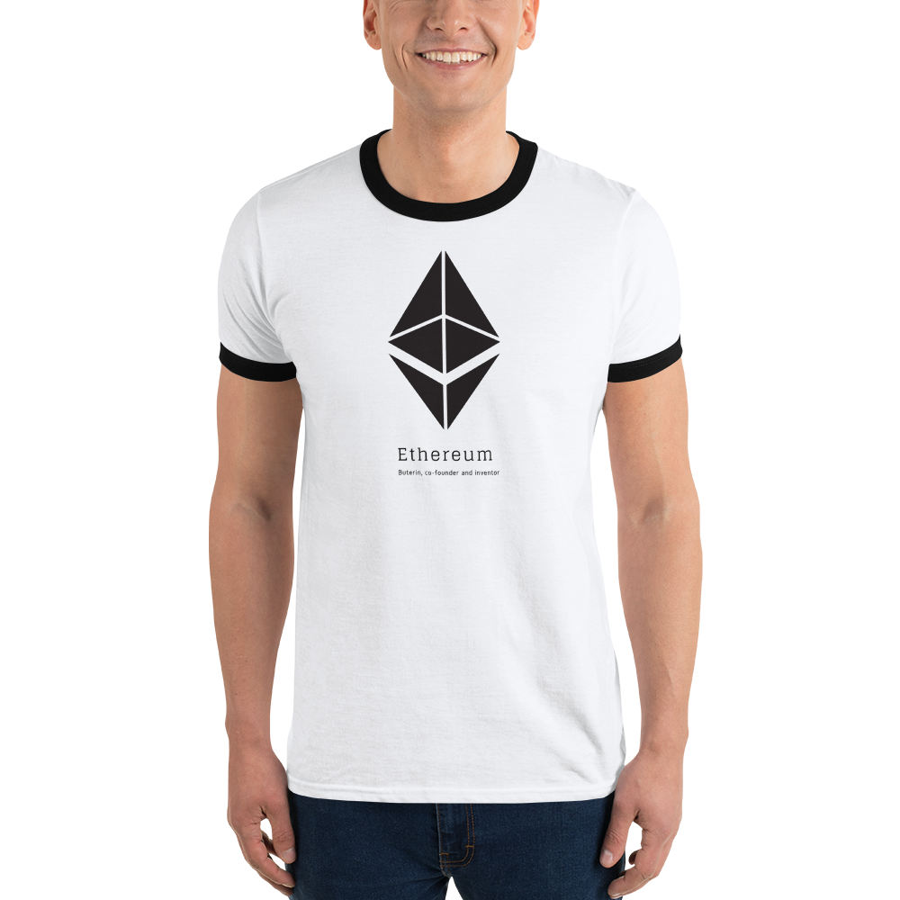 Buterin, co-founder and inventor - Men's Ringer T-Shirt TCP1607 White/Black / S Official Crypto  Merch