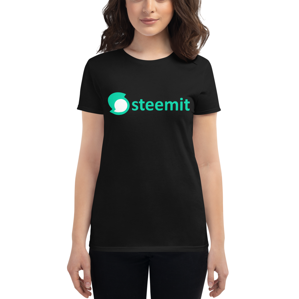 Steemit - Áo thun tay ngắn dành cho nữ & #039; TCP1607 White / S Official Crypto Merch