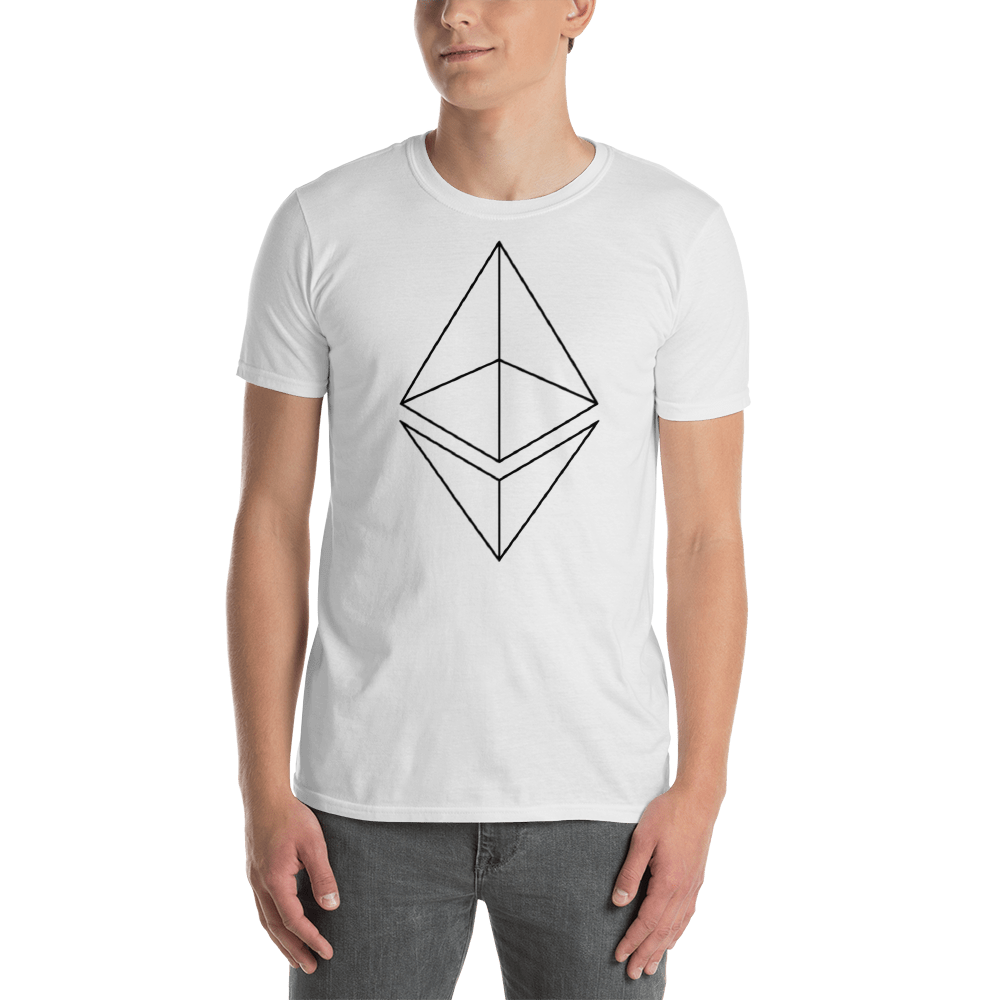 Ethereum line design - Men's T-Shirt TCP1607 White / S Official Crypto  Merch