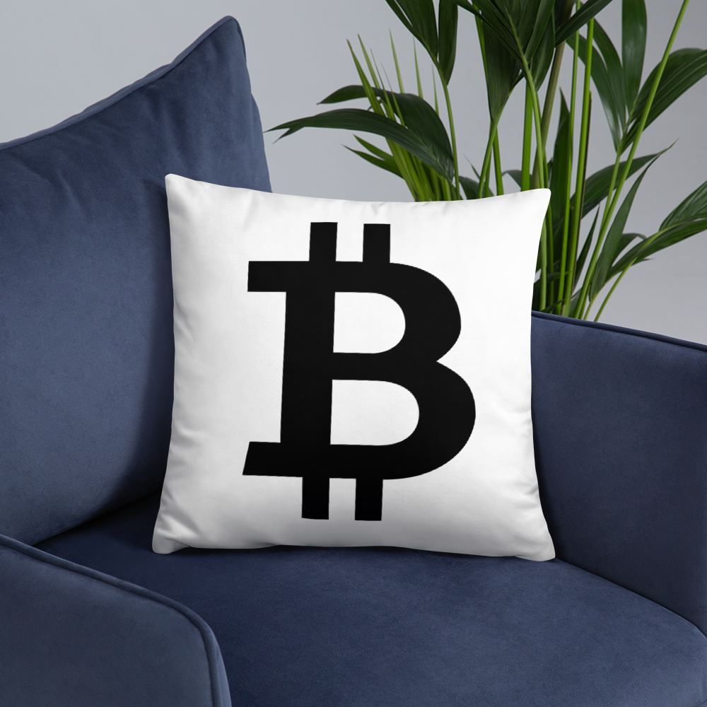 Bitcoin black - Pillow TCP1607 Default Title Official Crypto  Merch