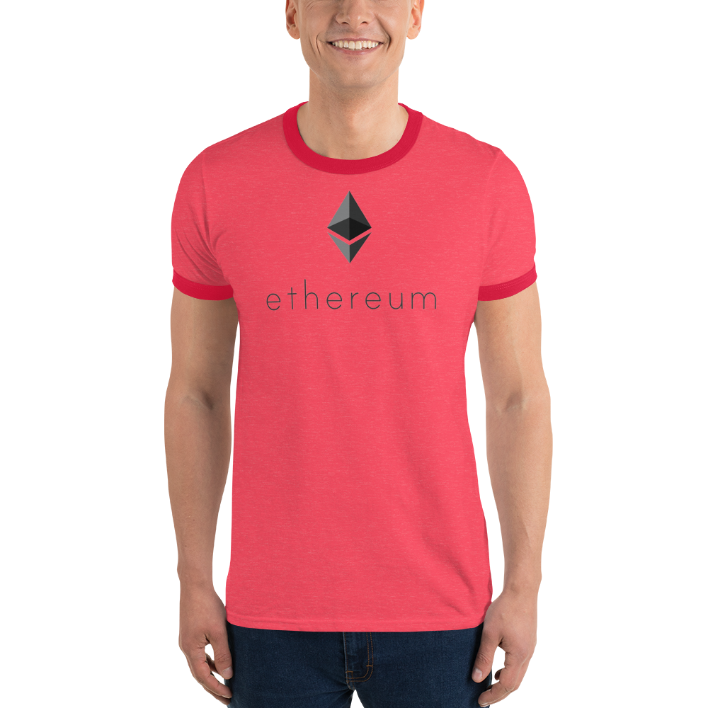 Ethereum logo - Men's Ringer T-Shirt TCP1607 White/Black / S Official Crypto  Merch