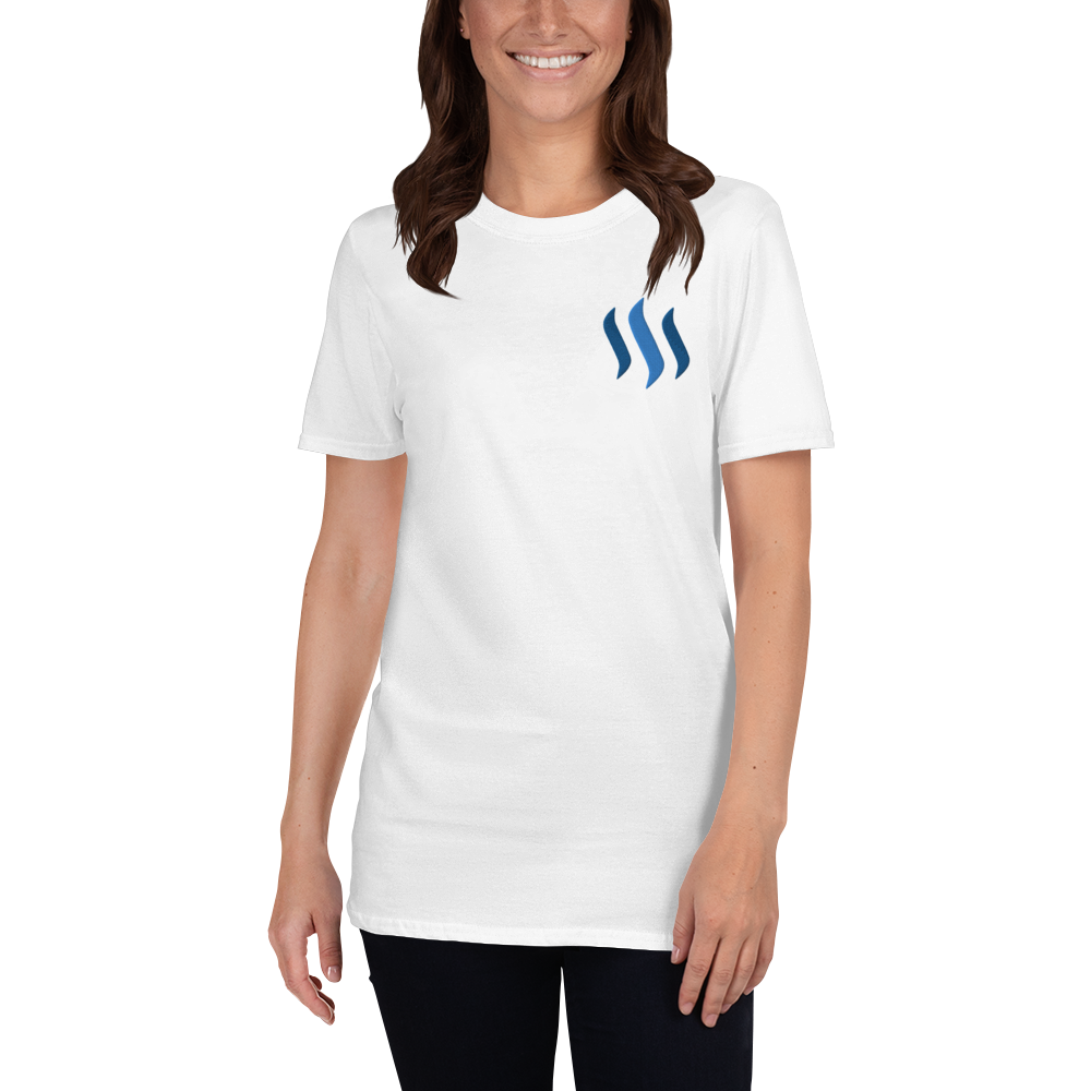Steem - Women's Embroidered T-Shirt TCP1607 White / S Official Crypto  Merch