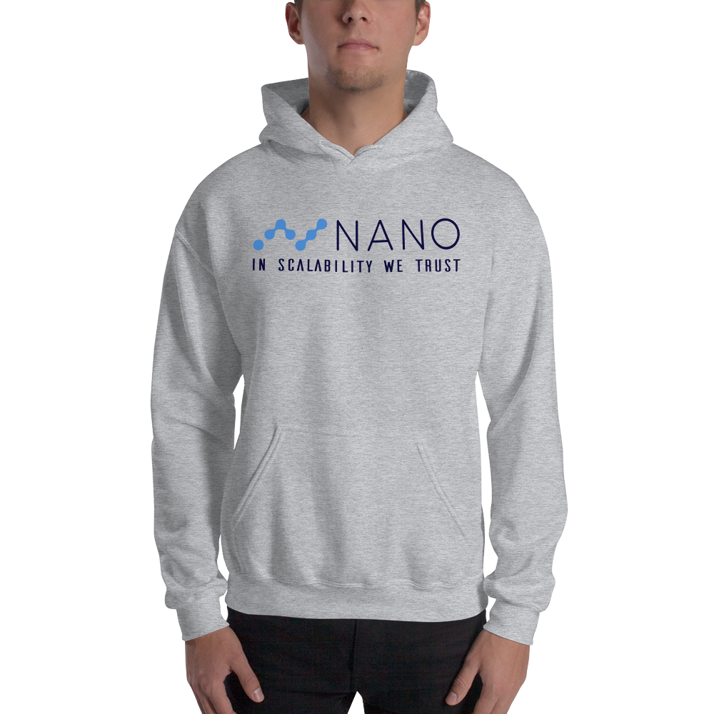 Nano, in scalability we trust – Men’s Hoodie TCP1607 White / S Official Crypto  Merch