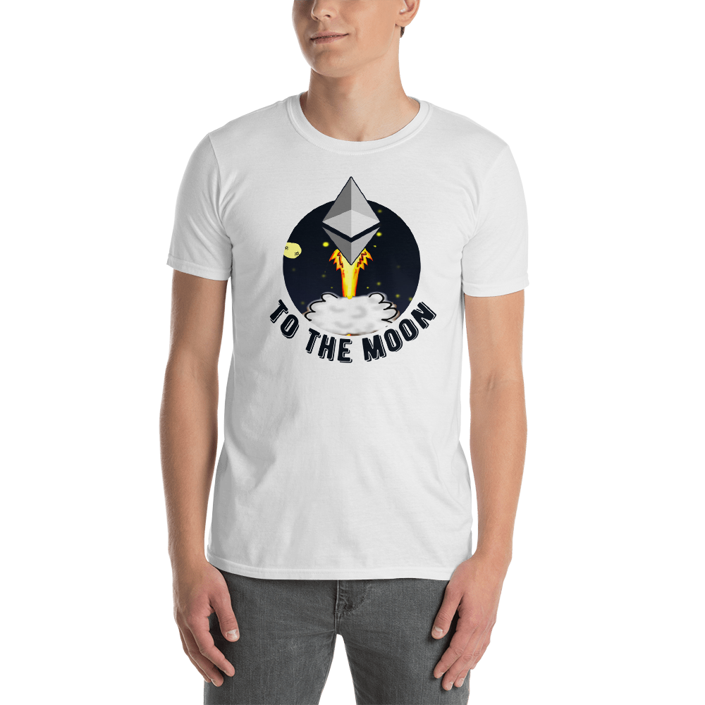 Ethereum to the moon - Men's T-Shirt TCP1607 White / S Official Crypto  Merch