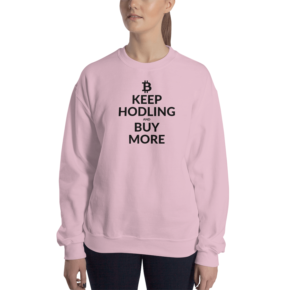Keep hodling (Bitcoin) – Women’s Crewneck Sweatshirt TCP1607 White / S Official Crypto  Merch