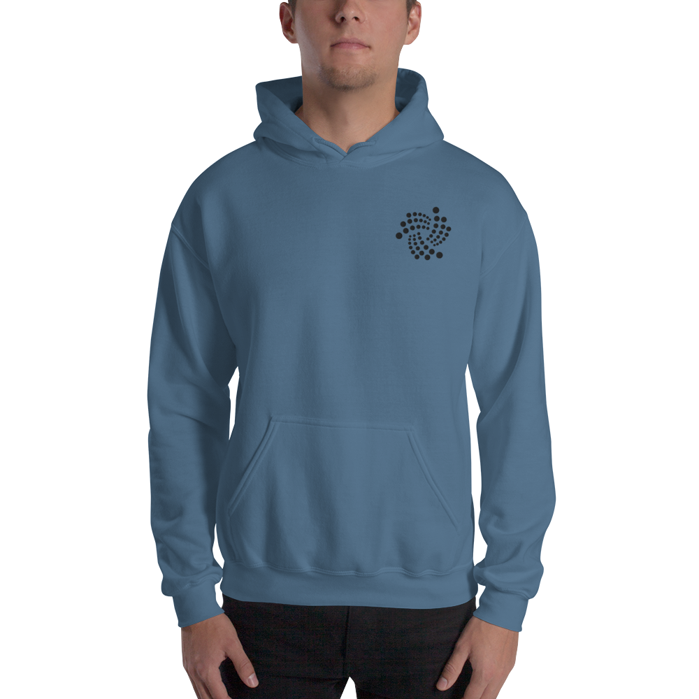 Iota floating design – Men’s Embroidered Hoodie TCP1607 White / S Official Crypto  Merch