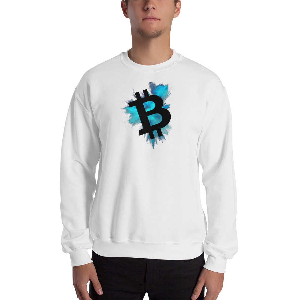 Bitcoin - Men's Crewneck Sweatshirt TCP1607 White / S Official Crypto  Merch