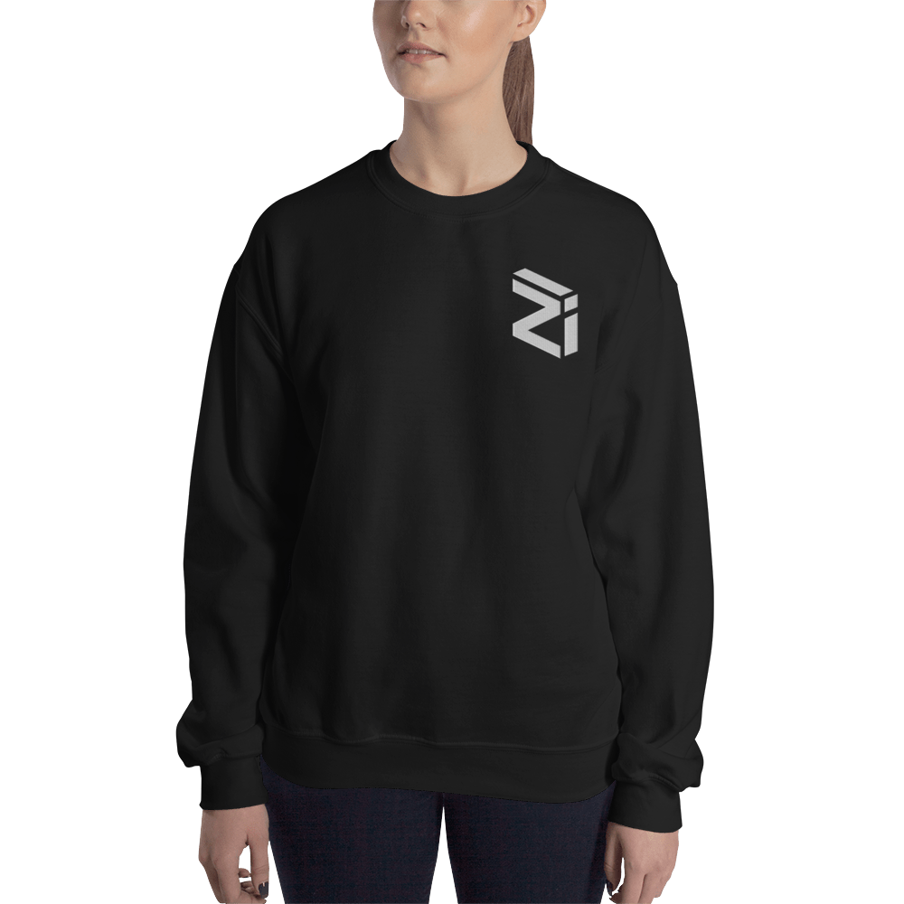 Zilliqa – Women’s Embroidered Crewneck Sweatshirt TCP1607 Black / S Official Crypto  Merch