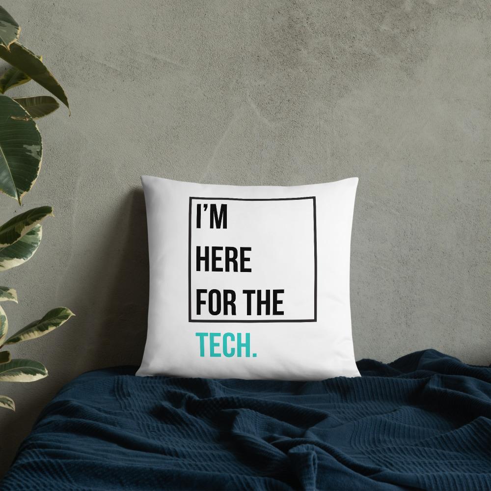 I'm here for the tech (Zilliqa) - Pillow TCP1607 Default Title Official Crypto  Merch