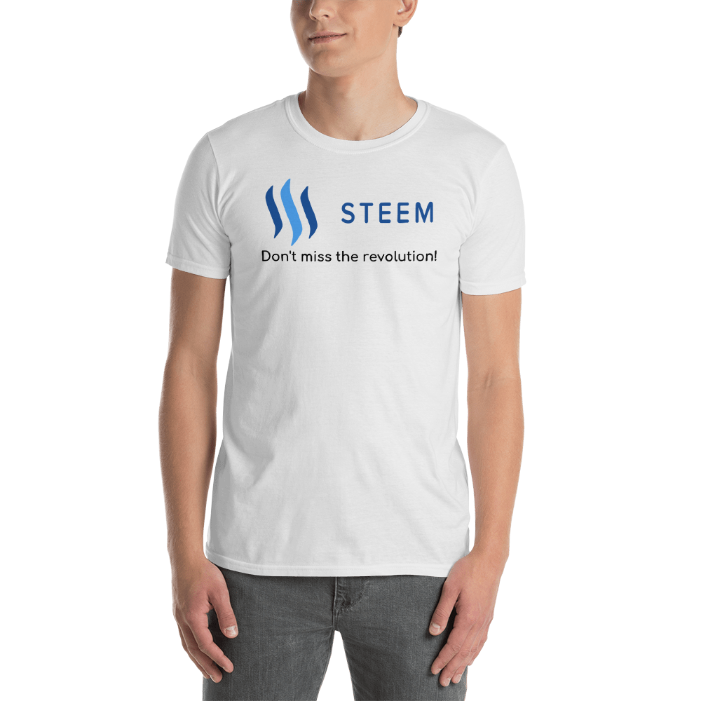 Steem don't miss the revolution - Men's T-Shirt TCP1607 White / S Official Crypto  Merch