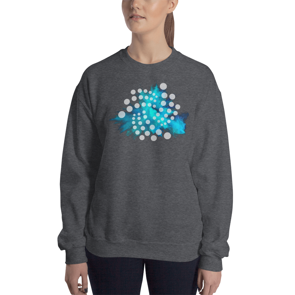 Iota color cloud – Women’s Crewneck Sweatshirt TCP1607 Black / S Official Crypto  Merch