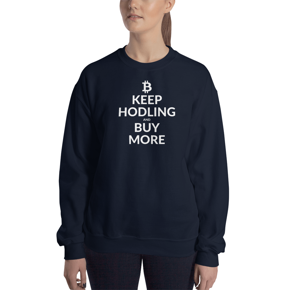 Keep hodling (Bitcoin) – Women’s Crewneck Sweatshirt TCP1607 Black / S Official Crypto  Merch