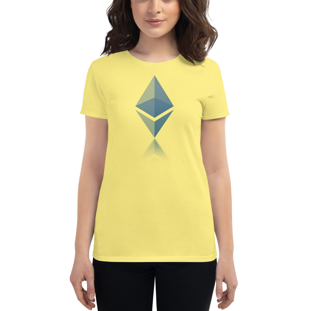 Ethereum reflection design - Women's Short Sleeve T-Shirt TCP1607 White / S Official Crypto  Merch