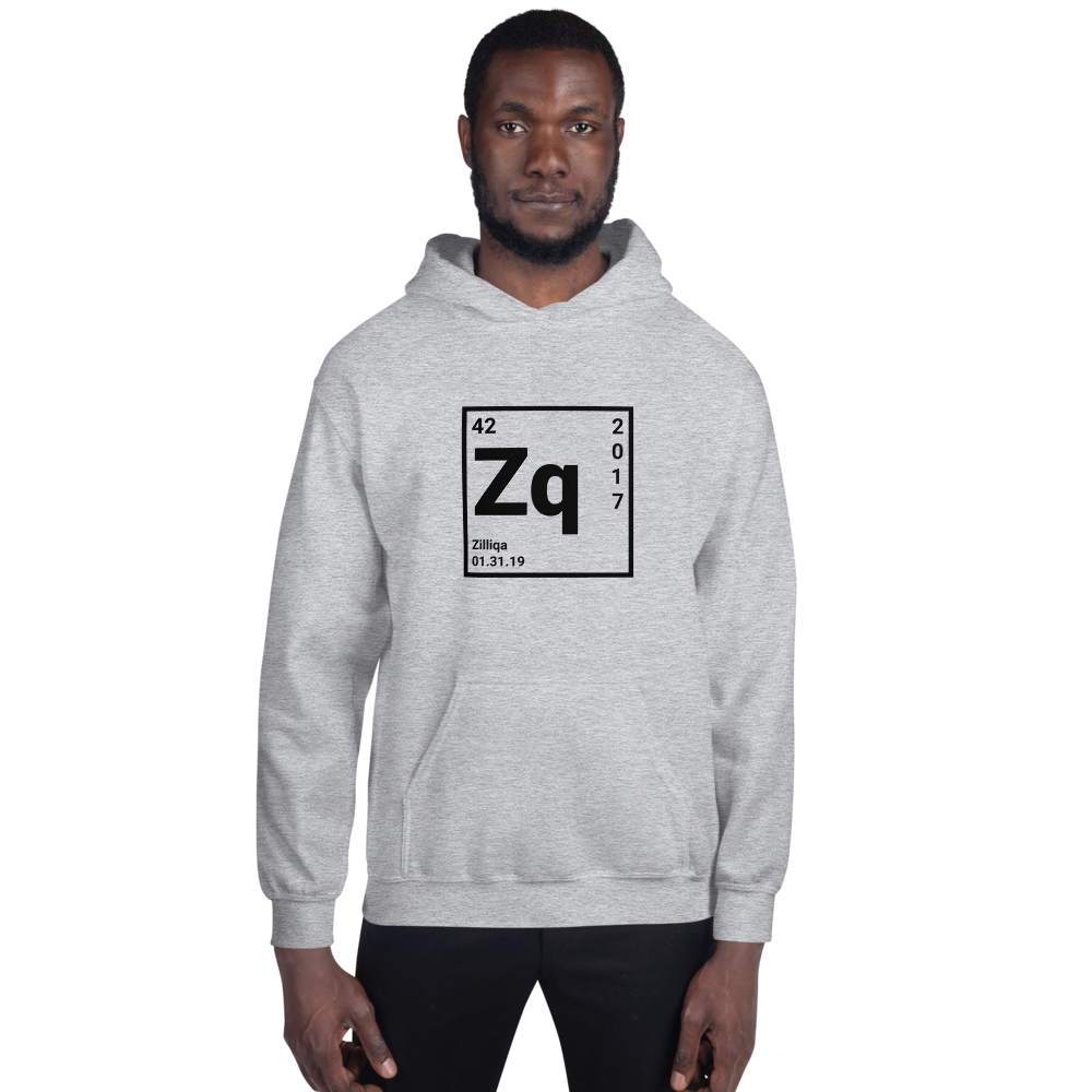 Zilliqa Periodic Table Men Hoodie TCP1607 Sport Grey / S Official Crypto  Merch