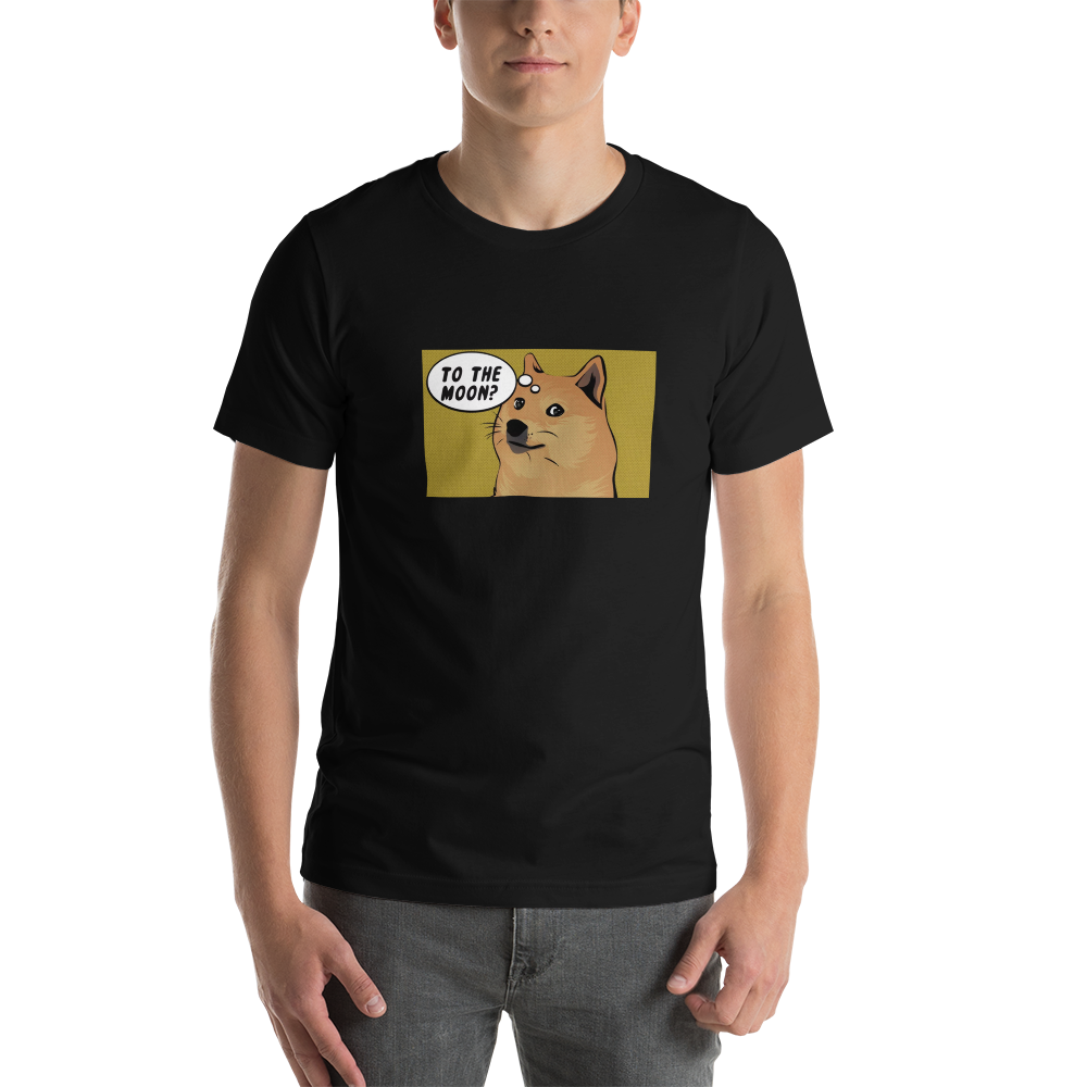 Dogecoin to the moon T-Shirt TCP1607 Black / XS Official Crypto  Merch